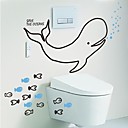 stickers muraux stickers muraux modernes poissons de dauphin muraux PVC autocollants