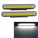 carking 9-32V etanche 6w LED COB frais fonctionnement lumiere blanche voiture de lumiere de jour x2