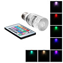 e27 3w 1xhigh puissance conduit 210lm lumiere RGB LED ampoules de mae