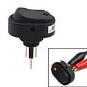 maitech 12v commutateur voiture 20a bascule avec LED rouge - noir