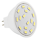 GU5.3 3W 210lm 15xsmd 5730 5500-6500k lumiere blanche froide a conduit spots coque ivoire  ac 12v 