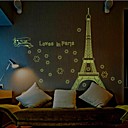 Stickers muraux stickers muraux tour eiffel autocollant decoratif lumineux