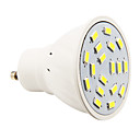 GU10 4W 18xsmd 5730 280lm 5500-6500k lumiere blanche froide a conduit spots avec lentille  AC 110  220V 