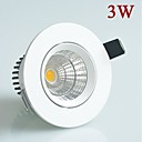 3W 270lm LED COB temoin de plafond blanc  blanc chaud LED Down AC85-265V