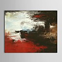 main peinture l huile abstraite peinte plage paysage avec cadre etire