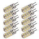 10pcs Dimmable G4 1.5W 24x3014SMD 120LM 3000K6000K Warm WhiteCool White Light LED Corn Bulb DC12V 