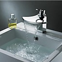 charmingwater contemporaine repandue laiton cascade de chrome mitigeur lavabo robinet