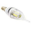 E14 5W 350lm 27xsmd 5730 5500-6500k lumiere blanche froide LED bougie ampoules shapeca  AC 110-240V 