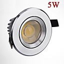 5W 450lm LED COB plafonnier spot lumineux blanc speculaire blanc  argent chaud AC85-265V