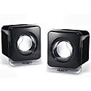 Mini haut-parleur audio noir mignon filaire