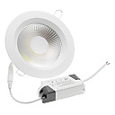 10w 1xcob 950-1050lm 6000-7000K LED blanche plafonniers ronds fraiches  ca 85-265 