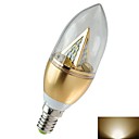 E14 3W 100lm 3500k chaud SMD de lumiere blanche 5730 LED bougie ampoule AC 85 ~ 265V