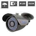 yanse 24 LED campouleur camera de surveillance de securite de vision etanche IR cameras exterieures 722cc gris ou blanc