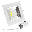 10w 1xcob 950-1050lm 6000-7000K lumiere blanche froide LED lumieres squre de plafond  ca 85-265 