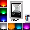 etanche 10W 800lm rgb gris clair telecommande conduit le d inondation  85v-265v 