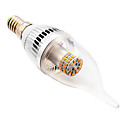 E14 4w 50xsmd 3014 280lm 2500-3500k lumiere LED blanc chaud bougie ampoules shapeca  AC 110-240V 