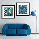 E-HOME Framed Canvas Art Underwater World Framed Canvas Print Set of 2