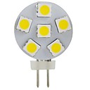 G4 2W 6x5050smd 200lm 6000-6500k lumiere blanche ampoule LED cool place  DC12V 