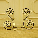 E-HOME Metal Wall Art Wall DecorThe Double Candlestick  Wall Decor Set Of 2