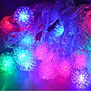 jiawen 4m 20leds rgb Guirlandes de boules de neige a mene la lumiere chaine de noe