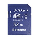 couleur aleatoire de J-like 32gb class10 carte memoire SDHC UHS-I extremes 80mb 