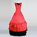 princesse de coton rouge sans manches longueur assez longue balle robe lolita