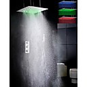 atomisation et precipitations salle de bains robinet de douche ensemble 20 pouces Super grand LED 3 campouleurs sensible tete de douche de temperature