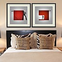 Framed Art PrintAbstract Quad Cube by Naxart  Set of 2