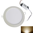 ultra-mince ronde 12w 3500k 1200lm 1x2835smd lumiere LED blanc chaud ac panneau lumineux 85 ~ 265V