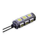 G4 2.6W 195lm 13x5050smd 5500-6500k lumiere blanche LED  12 V CC 