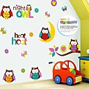 Odyssey paroi  decalcomanies stickers muraux bricolage hibou mignon muraux PVC autocollants.