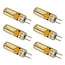 6pcs G4 1.5W 24x3014SMD 120LM 3000K6000K WarmWhiteCool White Light LED Corn Bulb ACDC10-20V 