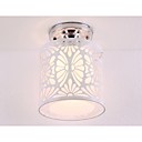 plafonnier en fer forge Allee de style contemporain contracte plafond blanc 1 lumiere la couverture est lnner PVC fer lexterieur