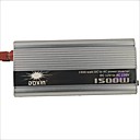 universel alliage de zinc 1500w DC 12V 220V AC onduleur avec allume-cigare - argent