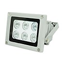 CCTV Security 12W 30M IP66 White Light Illuminator 6PCS Array LEDs - Grey-L-30W