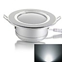 ultra-mince cylindrique 5W 500lm 3500k lumiere blanche panneau AC LED lumineuse est de 85 ~ 265V