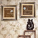 E-HOME Framed Canvas ArtFlower Framed Canvas Print Set of  2