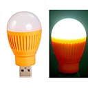 oule en forme de boule super brillantes alimente par USB Mini LED lumiere de nuit orange