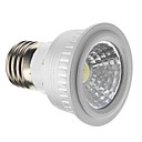 E27 4W COB 320LM 6000K Cold White Light LED Spot Bulb  -Silver 85V-265V 