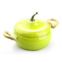 antiadhesif de type poire sauce pot avec couvercle en aluminium alliage 7.9  7.9   3.5  