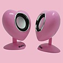 mini coeur romantique mignon en forme de haut-parleur stereo filaire audio