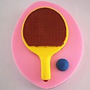 tennis de table raquette outils fondant gateau au chocolat silicone mampoule cake de decoration l7cm   w5.5cm h1.5cm