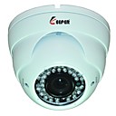 dome de metal en plein air 13 dis 800tvl LED IR lentille camera de surveillance de securite focale variable