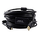 USB2.0 cable de donnees de la camera de 5 broches mini-USB pour Canon  Nikon 75 m noir