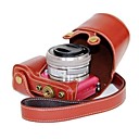 pajiatu pu appareil photo en cuir etui de protection Housse pour sony alpha A5000 ILCE-5000 A5100 ILCE-5100 nex-3n