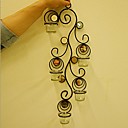 E-HOME Metal Wall Art Wall DecorArt Pattern Candlestick Wall Decor Gift Candle Cup