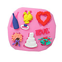 fleur de coeur anneau cuisson gateau fondant choclate bonbons  l8.4cm  w7.5cm  h0.8cm