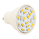 GU10 4W 18xsmd 5730 280lm 2500-3500k lumiere LED blanc chaud spots avec lentille  AC 110  220V 