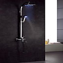 charmingwater changement de campouleur a conduit robinet de douche avec pomme de douche 8 pouces  douche main