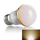 le style ailettes 3W 210lm 3500k lumiere LED blanc chaud globe ampoules AC 100-240V